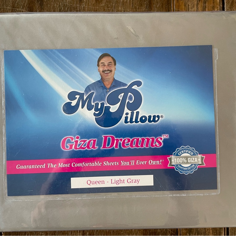 MyPillow Giza Dreams Queen Sheet Set - Light Gray